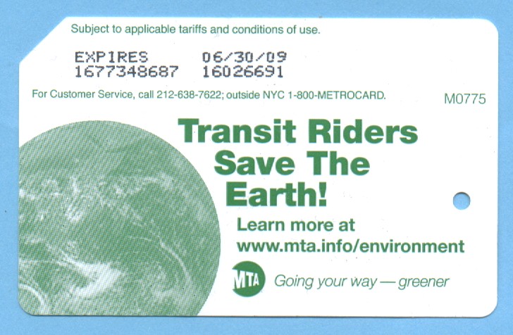 2008 Green MetroCard - Transit Riders Save The Earth - big.jpg